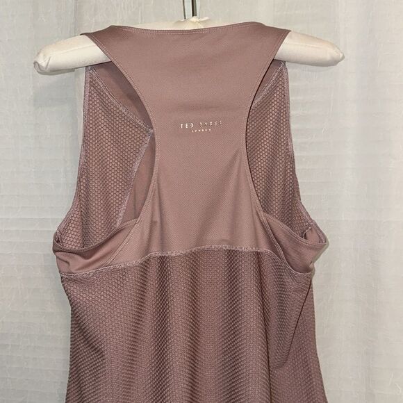 Ted Baker L Mauve Pink Racerback Sleeveless Gym Tank Top - Picture 4 of 12